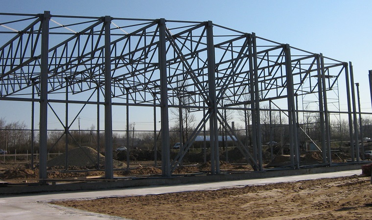 металлоконструкции для строительства склада.
